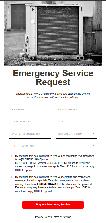 Emergency Service Request Form